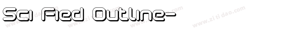 Sci Fied Outline字体转换